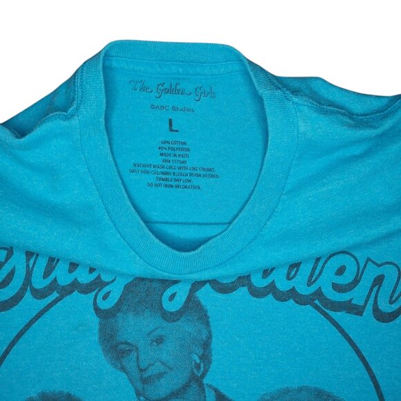 The Golden Girls Stay Golden T-Shirt – Women's Large, Blue, Cotton Blend - Picture 2 of 2